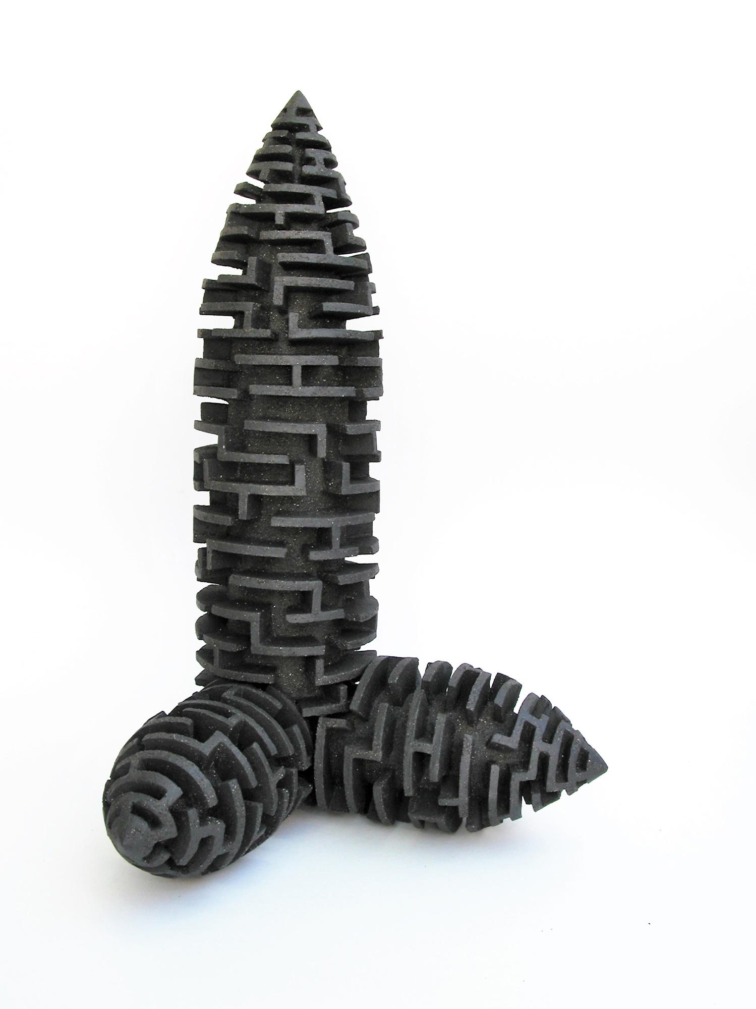 Y - Grès noir - 4 x 22 x 25 cm - 2018