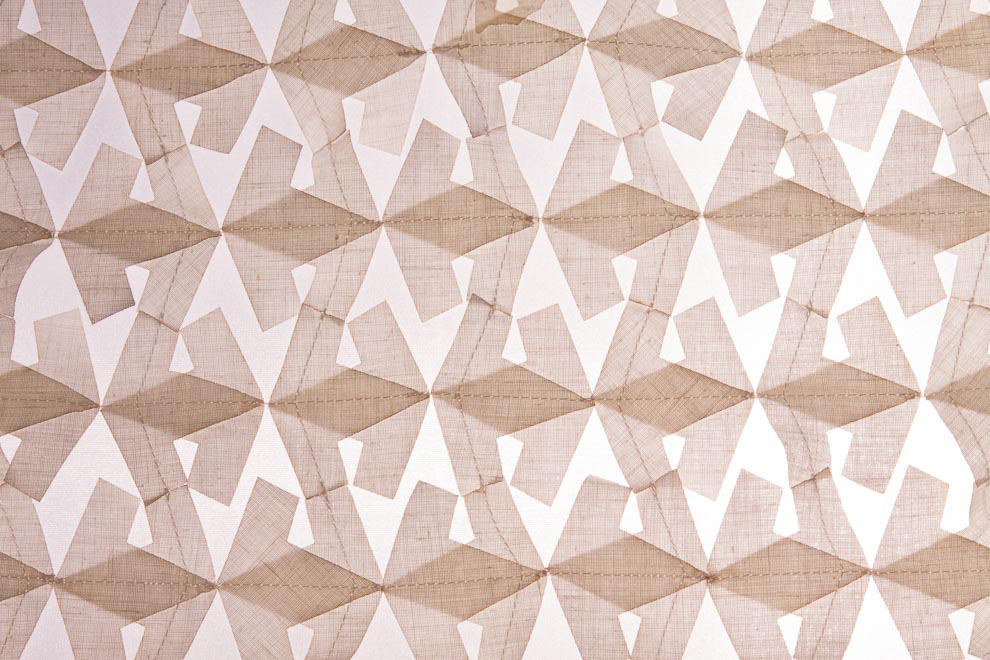 Modulation monochrome - Coton et polyester - 40 x 20 cm - 2015
