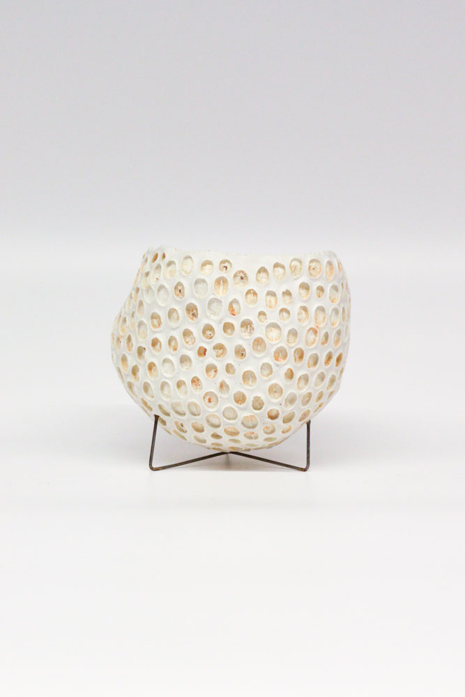 Thérèse Lebrun, Concrétion - Papier porcelaine - Trempage - ⌀ 12 cm - 130 €